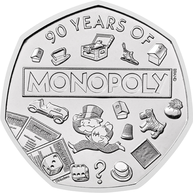 Monopoly hra 2025, CuNi mince v blistru