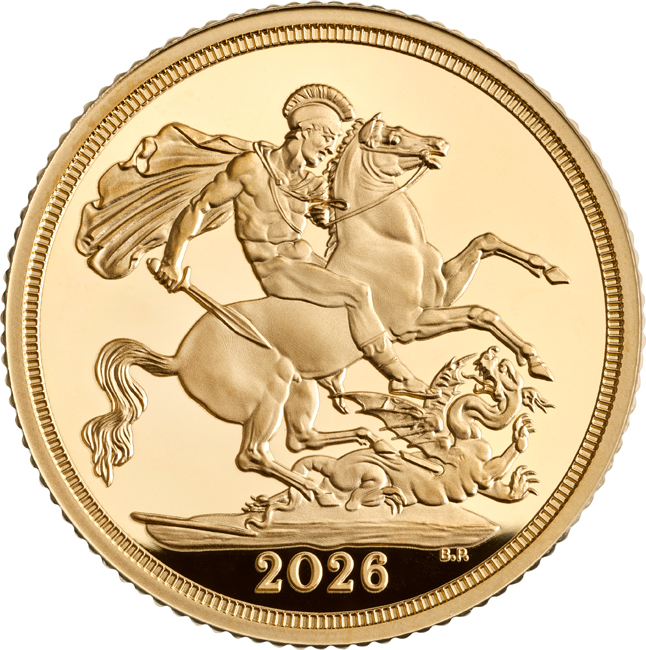 Panovník 2026, the Royal Mint, 1/4 oz zlata v etuji