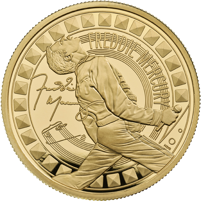 Hudební legendy - Freddie Mercury 2025, 1 oz zlata v etuji