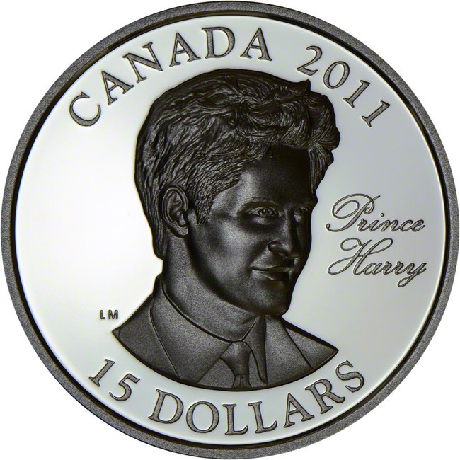 15 dolar Stříbrná mince Britský následník trůnu - Princ Harry PP