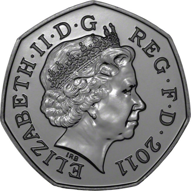 0,50 libra Stříbrná mince Londýn 2012 - Pětiboj UN