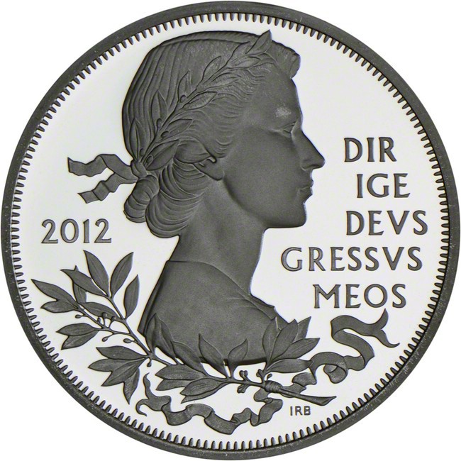 5 libra Stříbrná mince Diamantové jubileum 1952-2012 - Piedfort PP