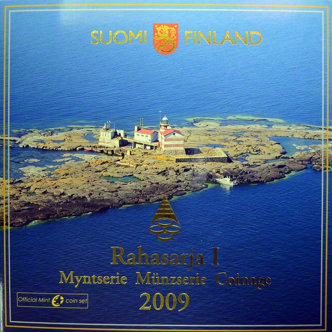 3.88 Euro CuNi kurz set Finsko: 2009 UN