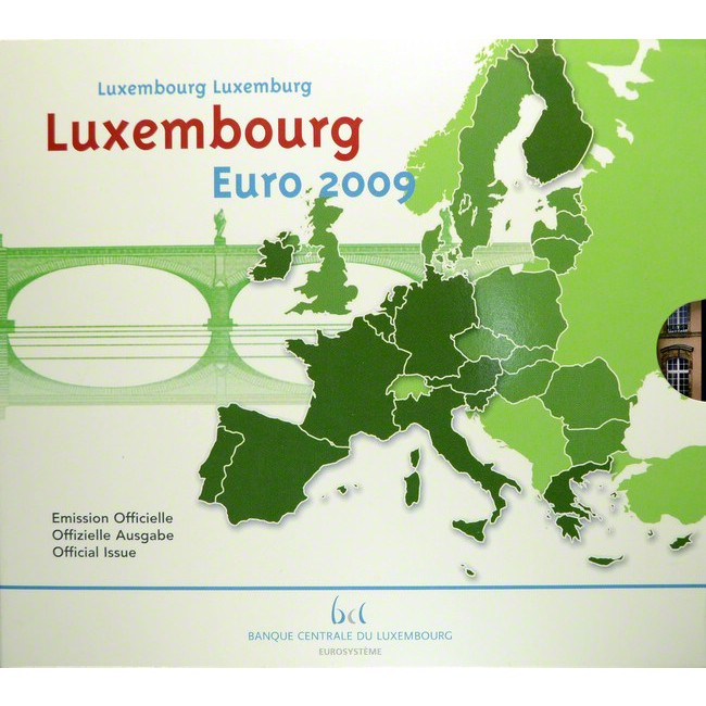 7,88 Euro CuNi kurz set Lucembursko: 2009 UN