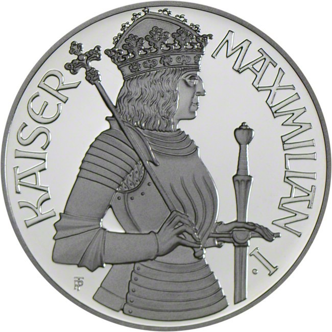 100 Šilinků Stříbrná mince Maximilian I. PP