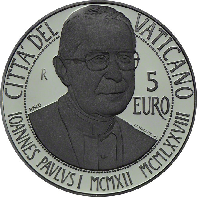 15 Euro Stříbrná mince k 100. výročí papeže Jana Pavla I./20. Světový den nemocných PP