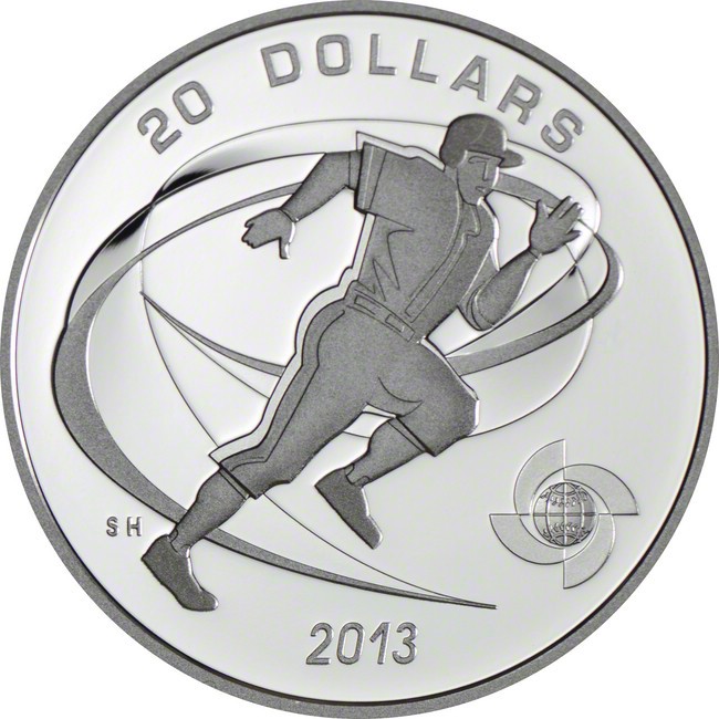 20 dolar Stříbrná mince World Baseball Classic - Běžec PP