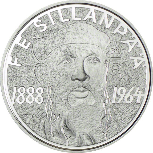 10 Euro Stříbrná mince F. E. Sillanpää  PP