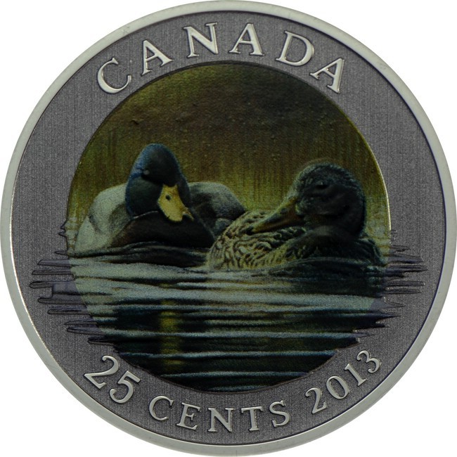 0,25 dolar CuNi Kanadská kachny - Kachna divoká UN