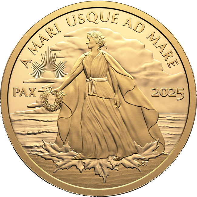 Peace Dollar 2025, zlatá mince v etuji, 1 oz 