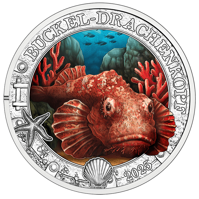 Ďábelský štír (Scorpaenopsis diabolus) 2025, CuNi mince