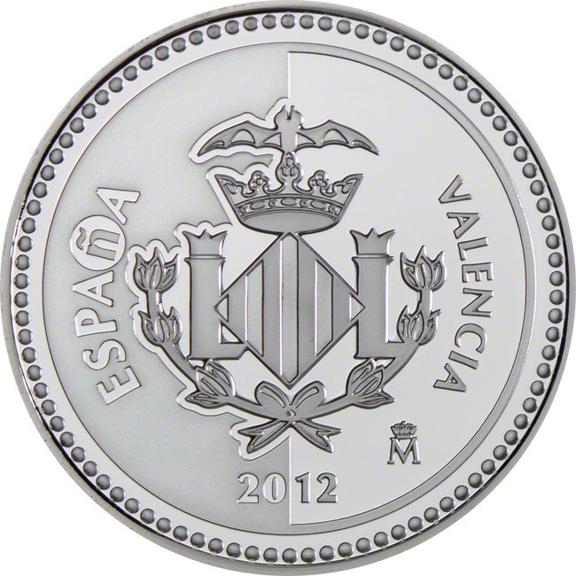 5 Euro Stříbrná mince Státní kapitály - Valencia PP