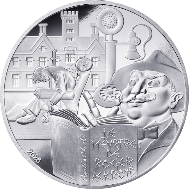 Agatha Christie - Vražda Rogera Ackroyda 2026, stříbrná mince v etuji, 22 g