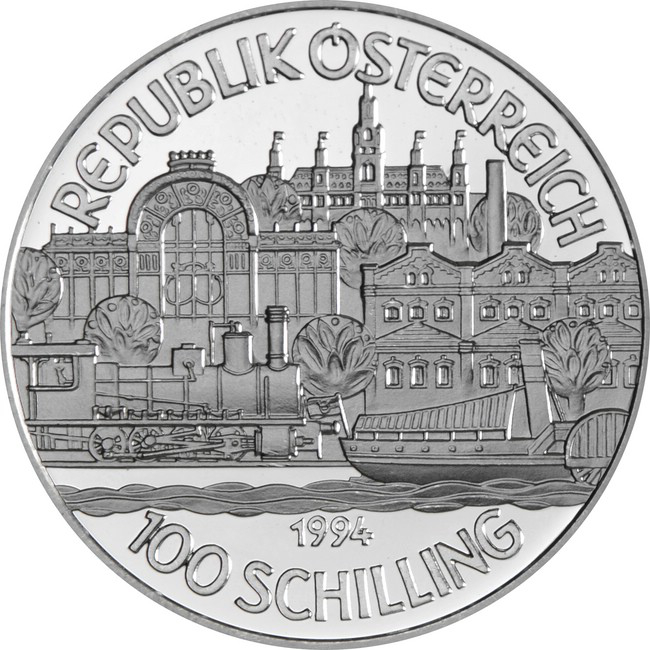 Strieborná minca 100&nbsp;Schilling II.