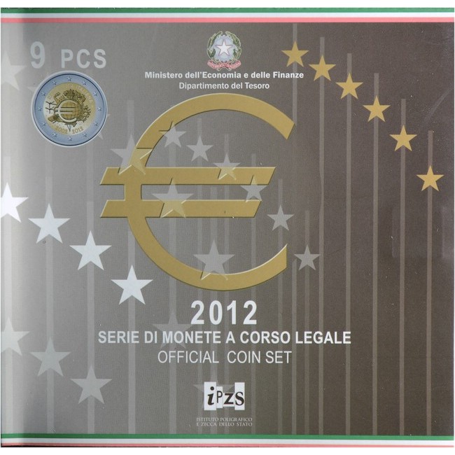 5.88 Euro CuNi kurz set Itálie: 2012 UN