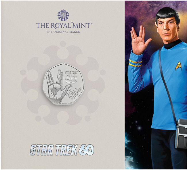 Star Trek: Žijte dlouho a blaze 2026, CuNi mince v blistru, 8 g