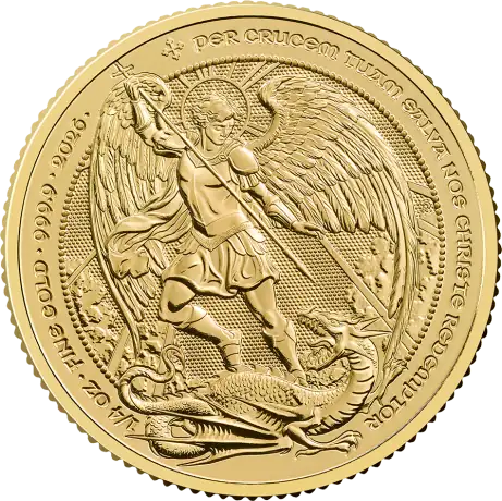 Zlatá minca Britannia - Anjel 2026, 1/4 oz