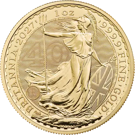 Zlatá minca Britannia Charles III 2027, 1 oz