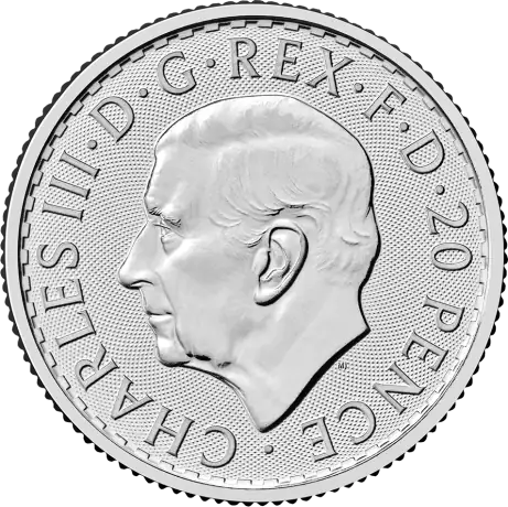 Strieborná minca Britannia Charles III 2027, 1/10&nbsp;oz