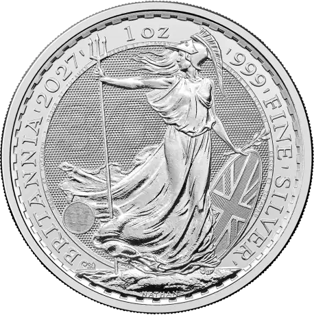 Strieborná minca Britannia Charles III 2027, 1&nbsp;oz