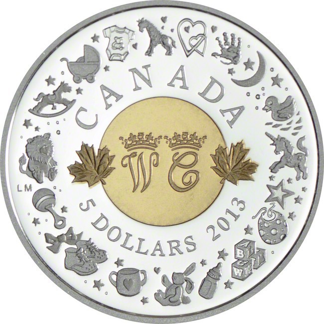 5 dolar Stříbrná mince Narození královského dítěte PP